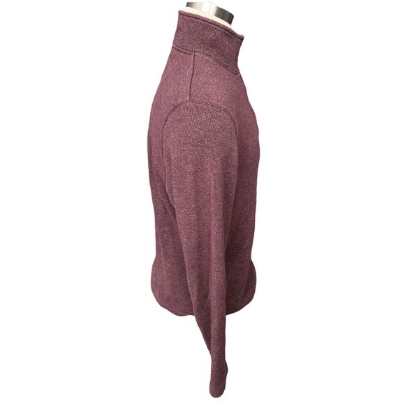 Nautica Men Sz Large, Mock Neck 3/4 Zip Knit Sweater, Heavy, Oversized, Baggy - Picture 4 of 7